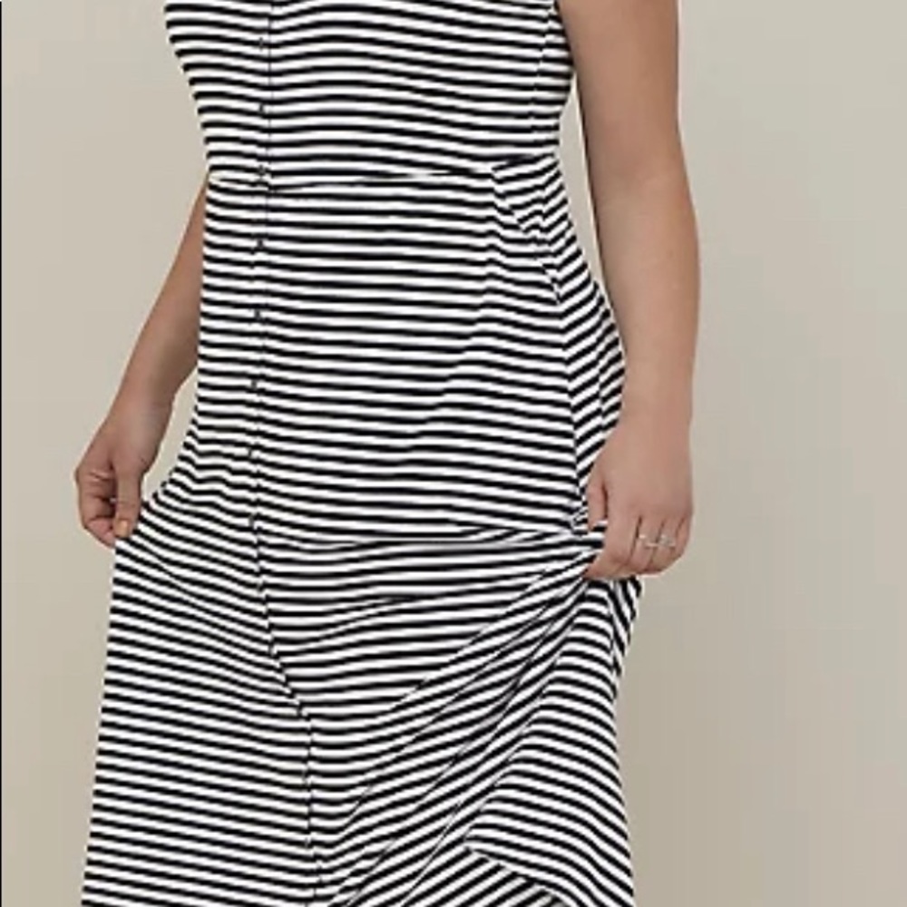 Button Front Jersey Maxi Dress